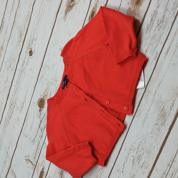 Baby Gap Red Knit Cardigan 12-18M - Picture 2 of 9